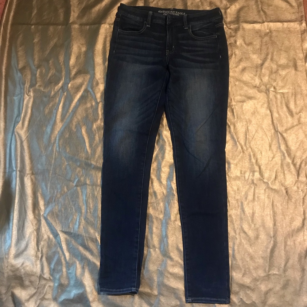 American Eagle Dark Wash Jegging X-Long
